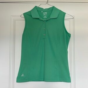 Ladies medium adidas sleeveless golf polo